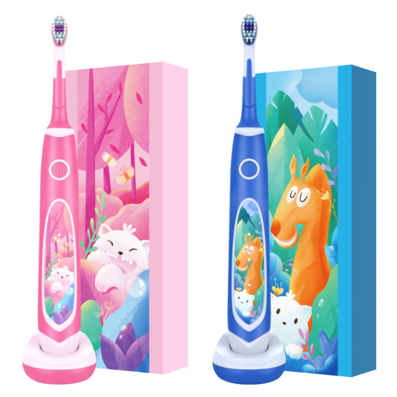 Brosse à dents électrique sonique rechargeable pour enfants